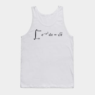 Math Equations: Gaussian Integral - Math And Calculus Basics Tank Top